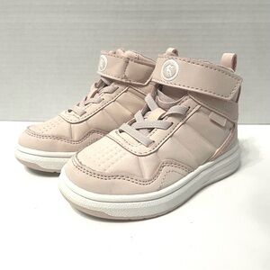 AND1 Kids Toddler High Top Sneakers Size 7 Light Pink Basketball Shoes Strap